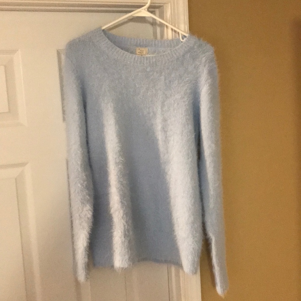 A New Day Light Blue Sweater EUC Sz M